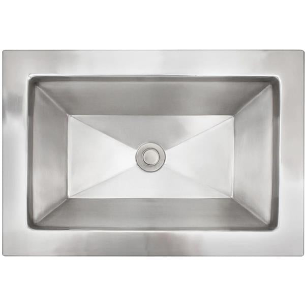 Linkasink - Yves Hand-Crafted Smooth Metal Bath/Bar Sink