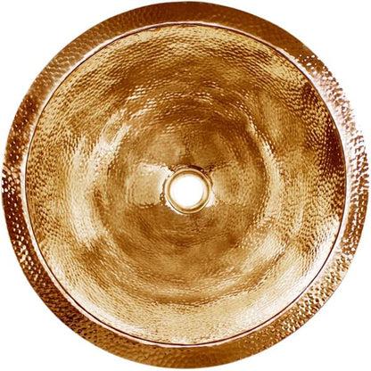 Linkasink - Small Round Builder's Series Hand-Hammered Metal Sink