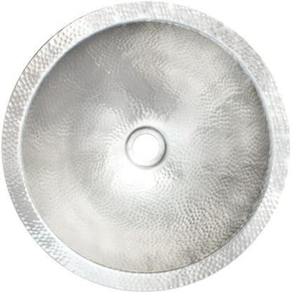 Linkasink - Small Round Builder's Series Hand-Hammered Metal Sink