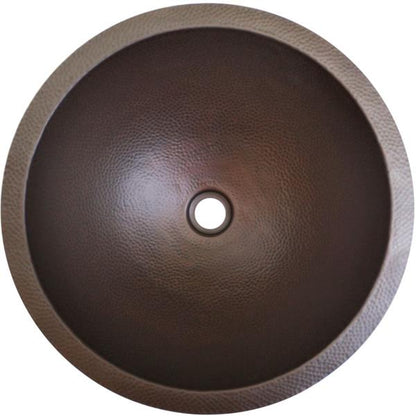 Linkasink - Large Round Builder's Series Hand-Hammered Metal Sink