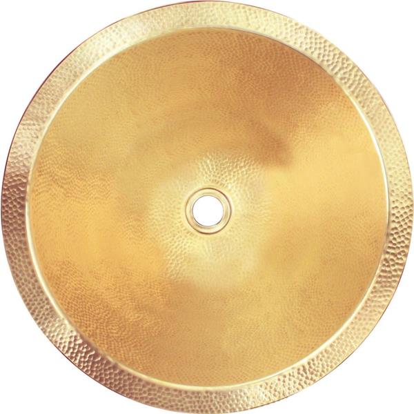 Linkasink - Large Round Builder's Series Hand-Hammered Metal Sink