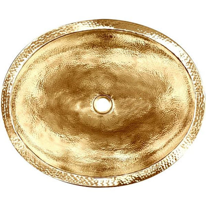 Linkasink - Oval Builder's Series Hand-Hammered Metal Sink