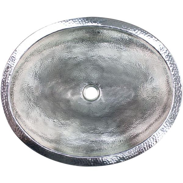 Linkasink - Oval Builder's Series Hand-Hammered Metal Sink
