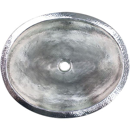 Linkasink - Oval Builder's Series Hand-Hammered Metal Sink