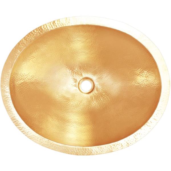 Linkasink - Oval Builder's Series Hand-Hammered Metal Sink