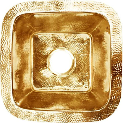 Linkasink - Small Square Builder's Series Hand-Hammered Metal Sink