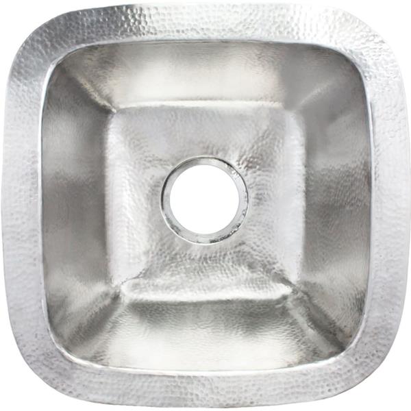 Linkasink - Small Square Builder's Series Hand-Hammered Metal Sink