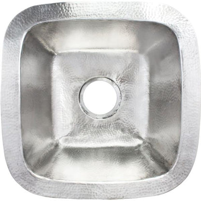 Linkasink - Small Square Builder's Series Hand-Hammered Metal Sink