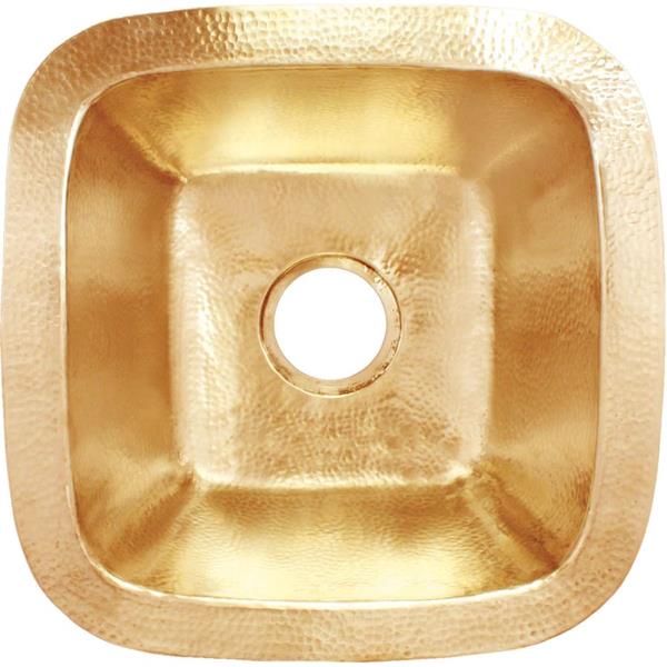 Linkasink - Small Square Builder's Series Hand-Hammered Metal Sink