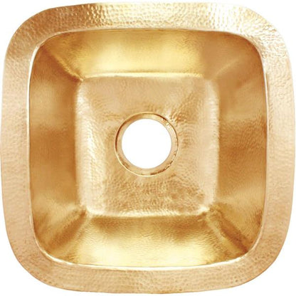Linkasink - Small Square Builder's Series Hand-Hammered Metal Sink