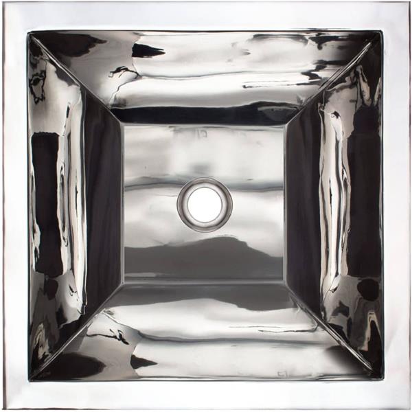 Linkasink - Coco Square Smooth Builder's Series Smooth Metal Sink