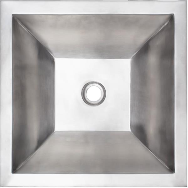 Linkasink - Coco Square Smooth Builder's Series Smooth Metal Sink