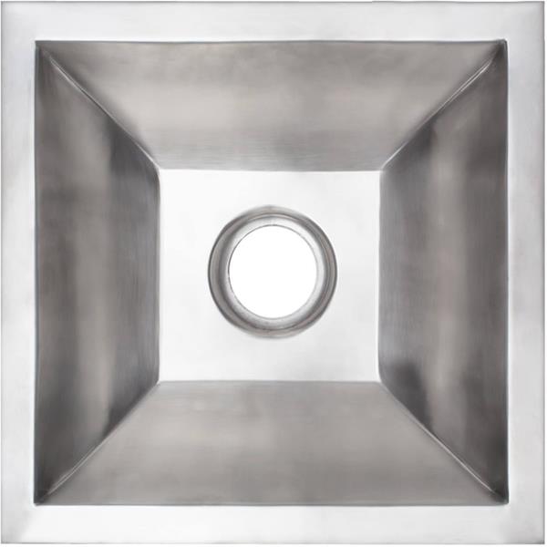 Linkasink - Coco Square Smooth Builder's Series Smooth Metal Sink