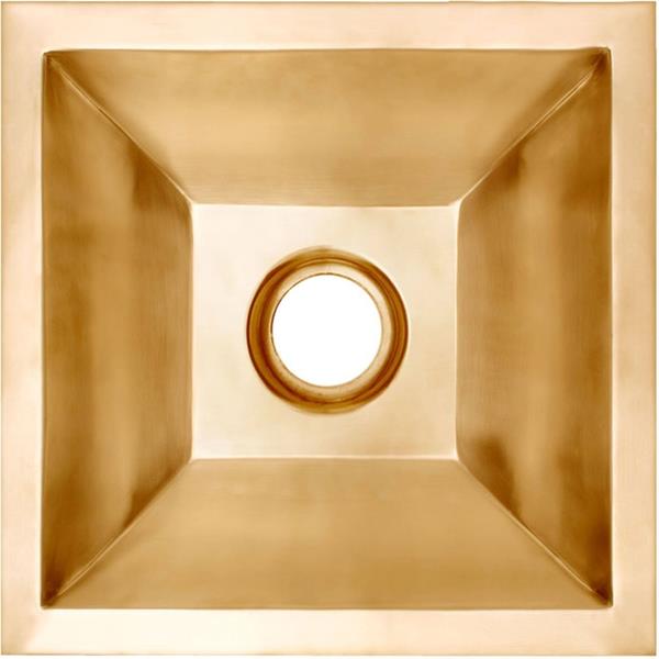 Linkasink - Coco Square Smooth Builder's Series Smooth Metal Sink
