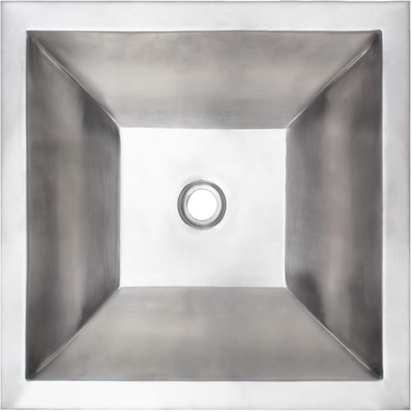 Linkasink - Coco Shallow Square Smooth Builder's Series Smooth Metal Sink