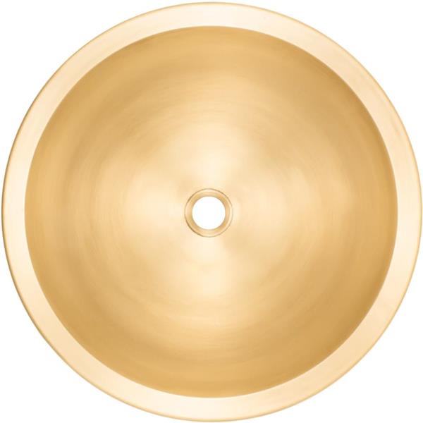 Linkasink - Cast Bronze Small Round Smooth Sink
