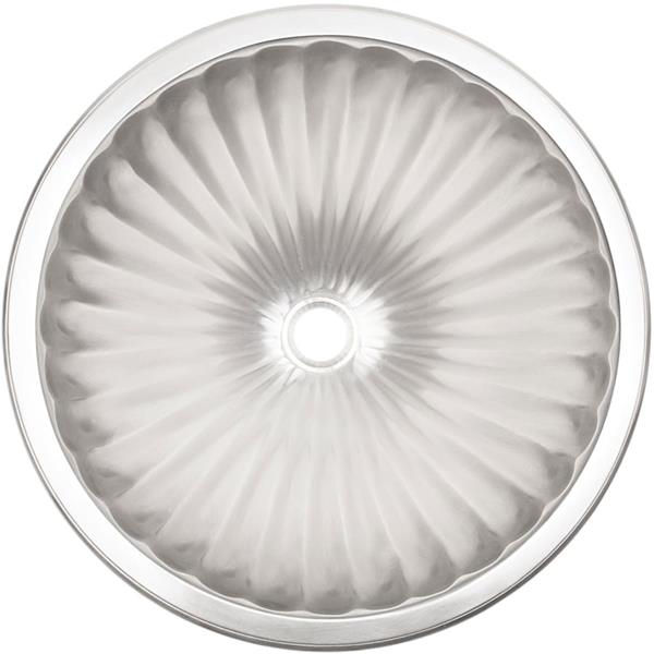 Linkasink - Cast Bronze Small Round Fluted Sink
