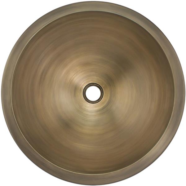 Linkasink - Cast Bronze Large Round Smooth Sink
