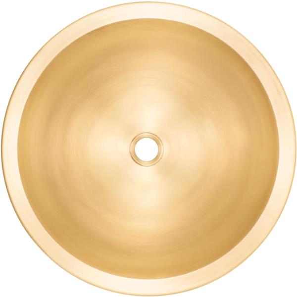 Linkasink - Cast Bronze Large Round Smooth Sink