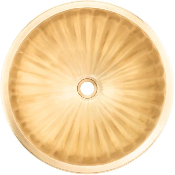 Linkasink - Cast Bronze Large Round Fluted Sink