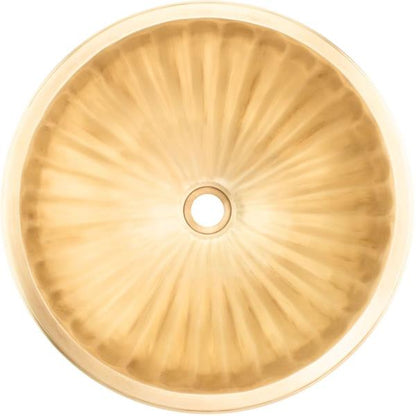 Linkasink - Cast Bronze Large Round Fluted Sink