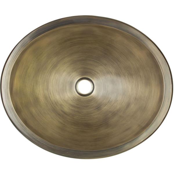 Linkasink - Cast Bronze Oval Smooth Sink
