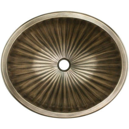 Linkasink - Cast Bronze Oval Fluted Sink