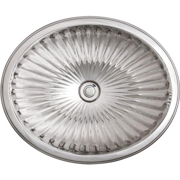 Linkasink - Cast Bronze Oval Fluted Sink