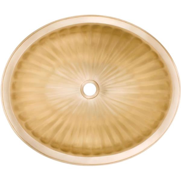 Linkasink - Cast Bronze Oval Fluted Sink