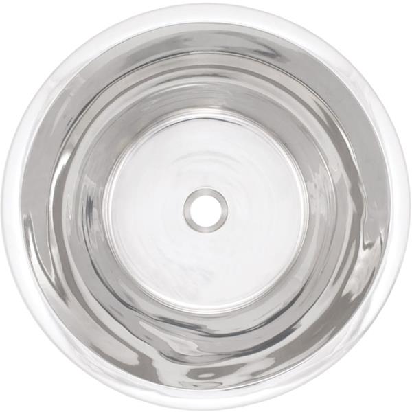Linkasink - Cast Bronze Round Flat Bottom Smooth Sink
