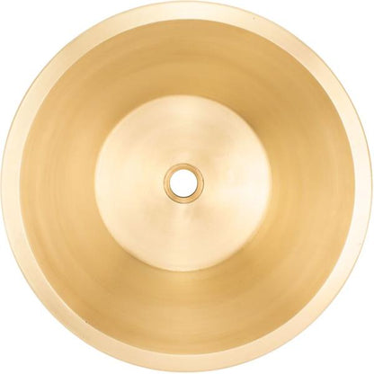 Linkasink - Cast Bronze Round Flat Bottom Smooth Sink