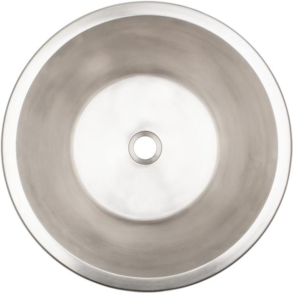 Linkasink - Cast Bronze Round Flat Bottom Smooth Sink