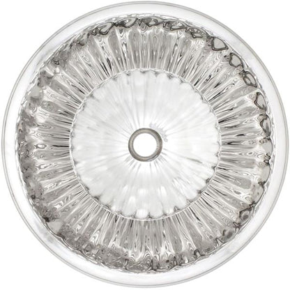 Linkasink - Cast Bronze Round Flat Bottom Fluted Sink