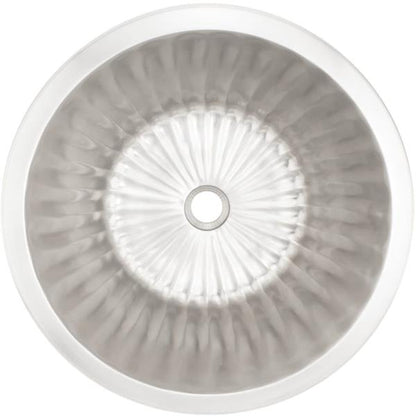 Linkasink - Cast Bronze Round Flat Bottom Fluted Sink