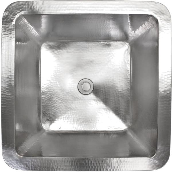 Linkasink - Hammered Metal Small Square Bath/Bar Sink