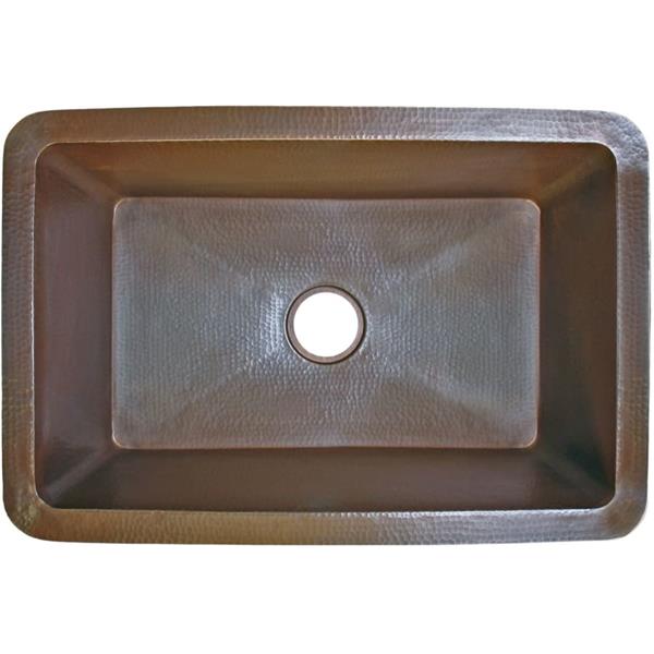 Linkasink - Hammered Metal Hand-Crafted Kitchen Sink - Single Bowl