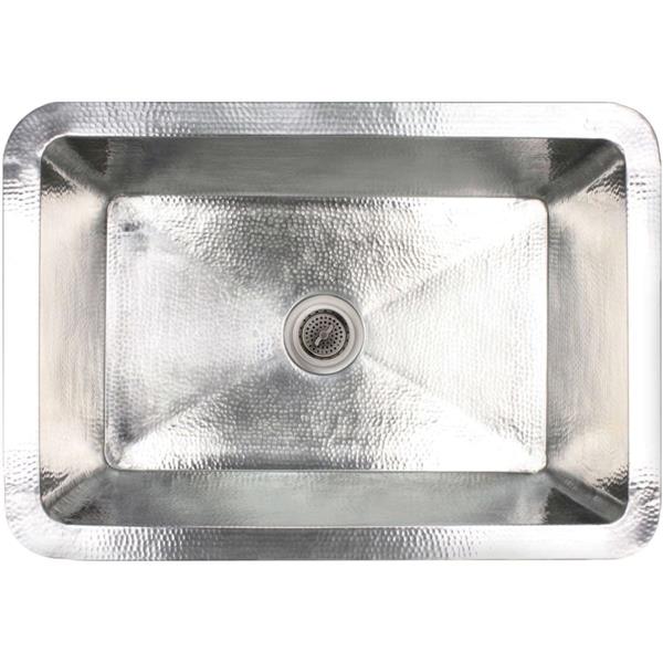 Linkasink - Hammered Metal Hand-Crafted Kitchen Sink - Single Bowl