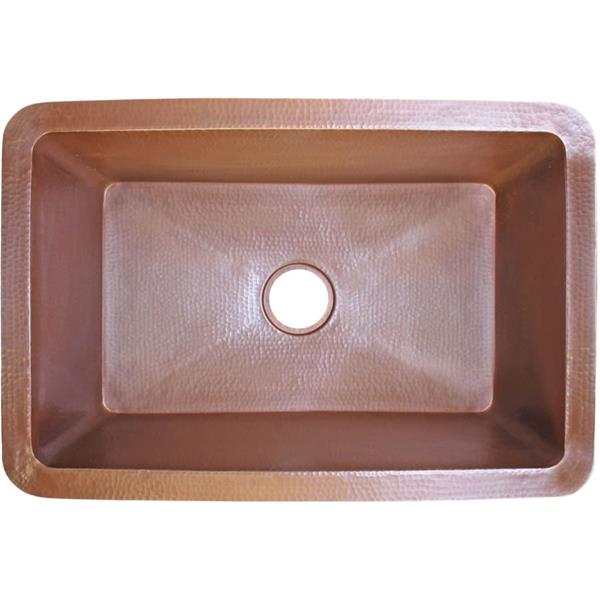 Linkasink - Hammered Metal Hand-Crafted Kitchen Sink - Single Bowl