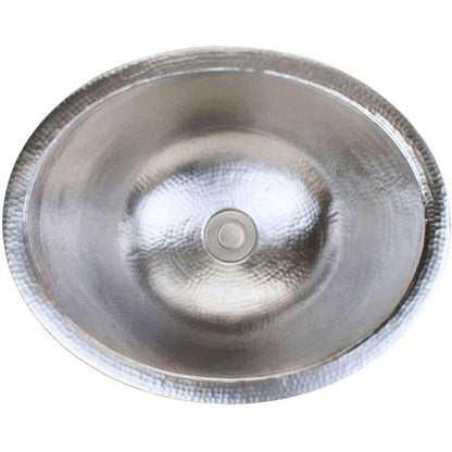 Linkasink - Hammered Metal Hand-Crafted Small Oval Sink