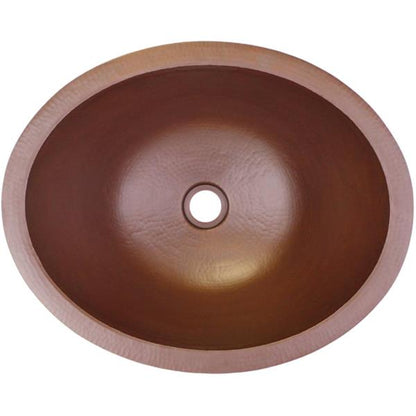 Linkasink - Hammered Metal Hand-Crafted Small Oval Sink