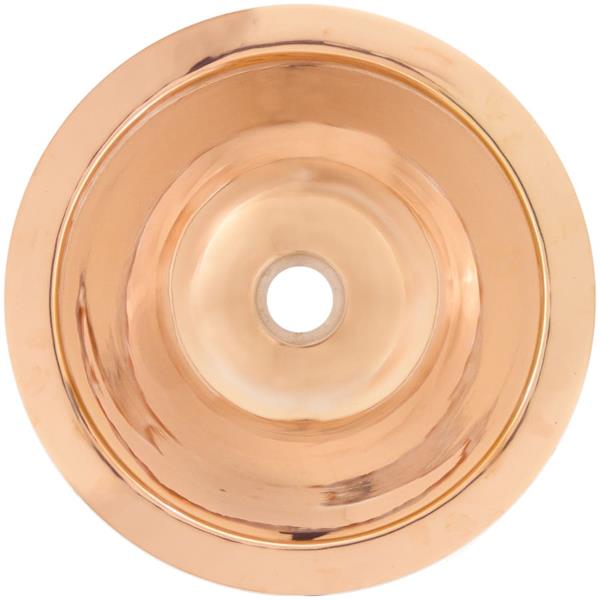 Linkasink - Small Round Hand-Crafted Smooth Metal Sink