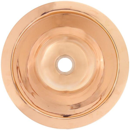 Linkasink - Small Round Hand-Crafted Smooth Metal Sink