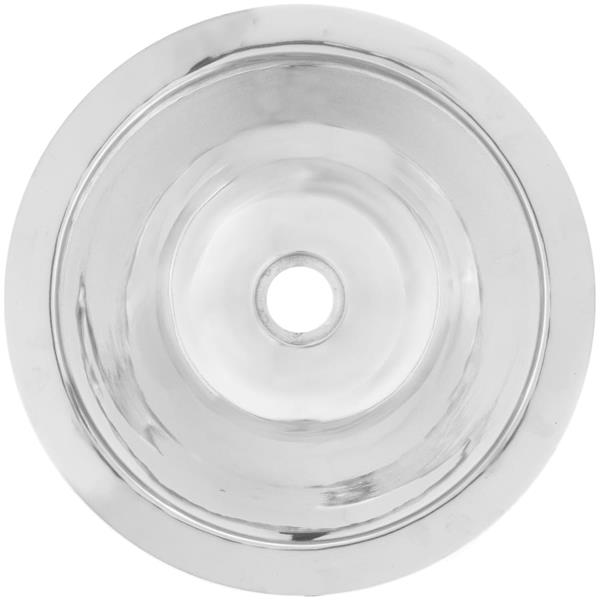 Linkasink - Small Round Hand-Crafted Smooth Metal Sink