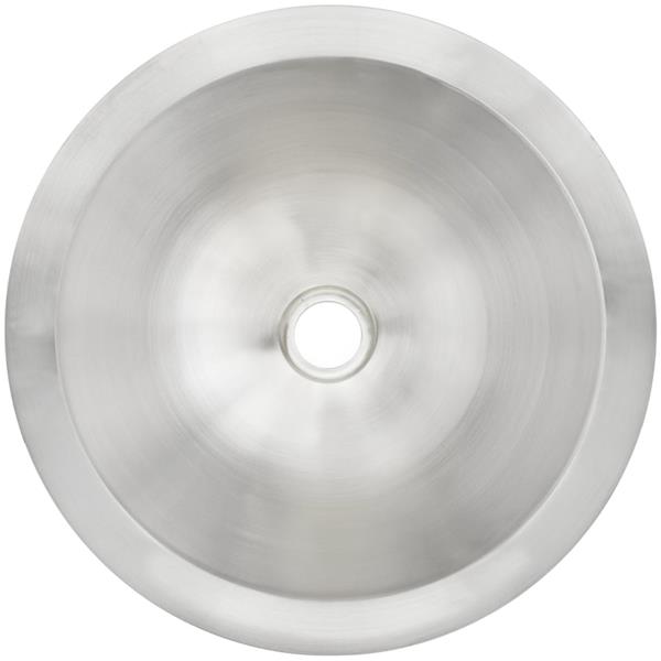 Linkasink - Small Round Hand-Crafted Smooth Metal Sink