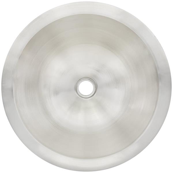 Linkasink - Large Round Hand-Crafted Smooth Metal Sink
