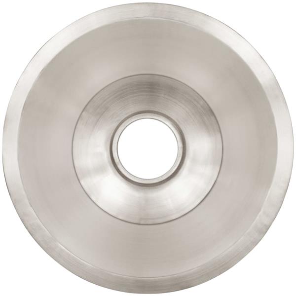 Linkasink - Small Round Flat Bottom Hand-Crafted Smooth Metal Bar/Utility Sink