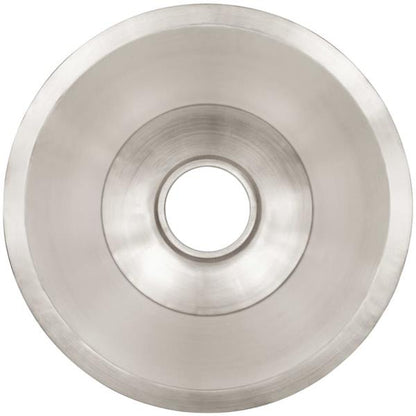 Linkasink - Small Round Flat Bottom Hand-Crafted Smooth Metal Bar/Utility Sink