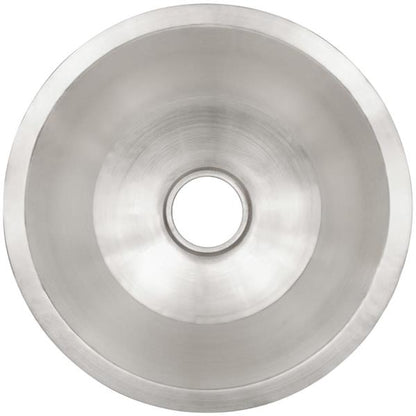 Linkasink - Large Round Flat Bottom Hand-Crafted Smooth Metal Bar/Utility Sink