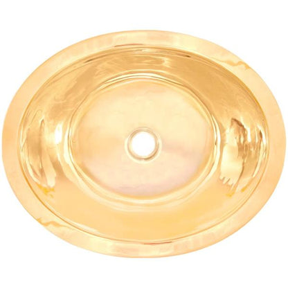 Linkasink - Oval Hand-Crafted Smooth Metal Sink