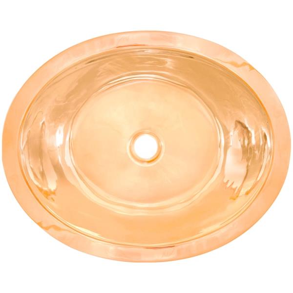 Linkasink - Oval Hand-Crafted Smooth Metal Sink